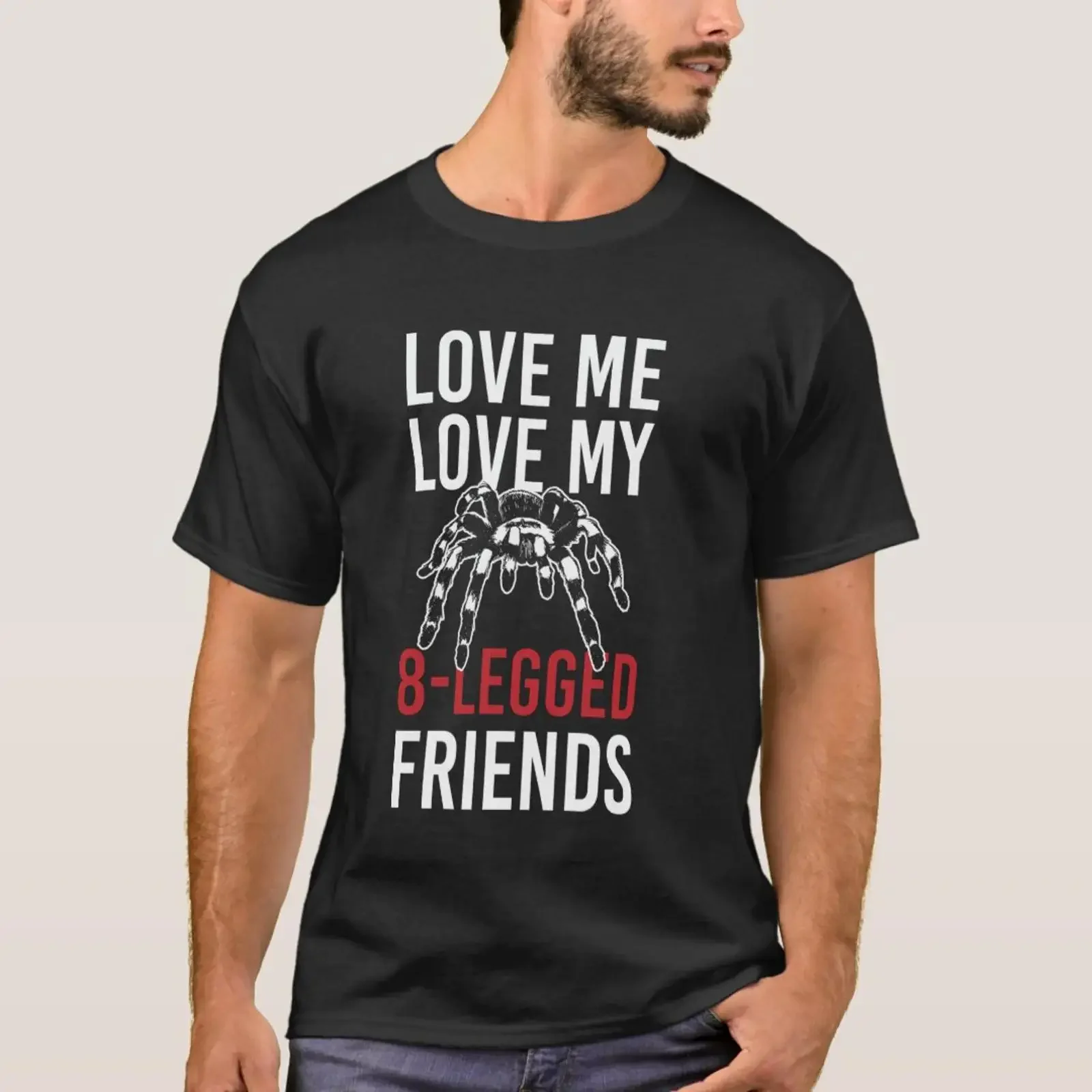 Love Me My 8 Legged Friend Tarantula Bird Spi T Shirt vintage Washed Breathable Comfortable fashion Casual Versatile streetwear
