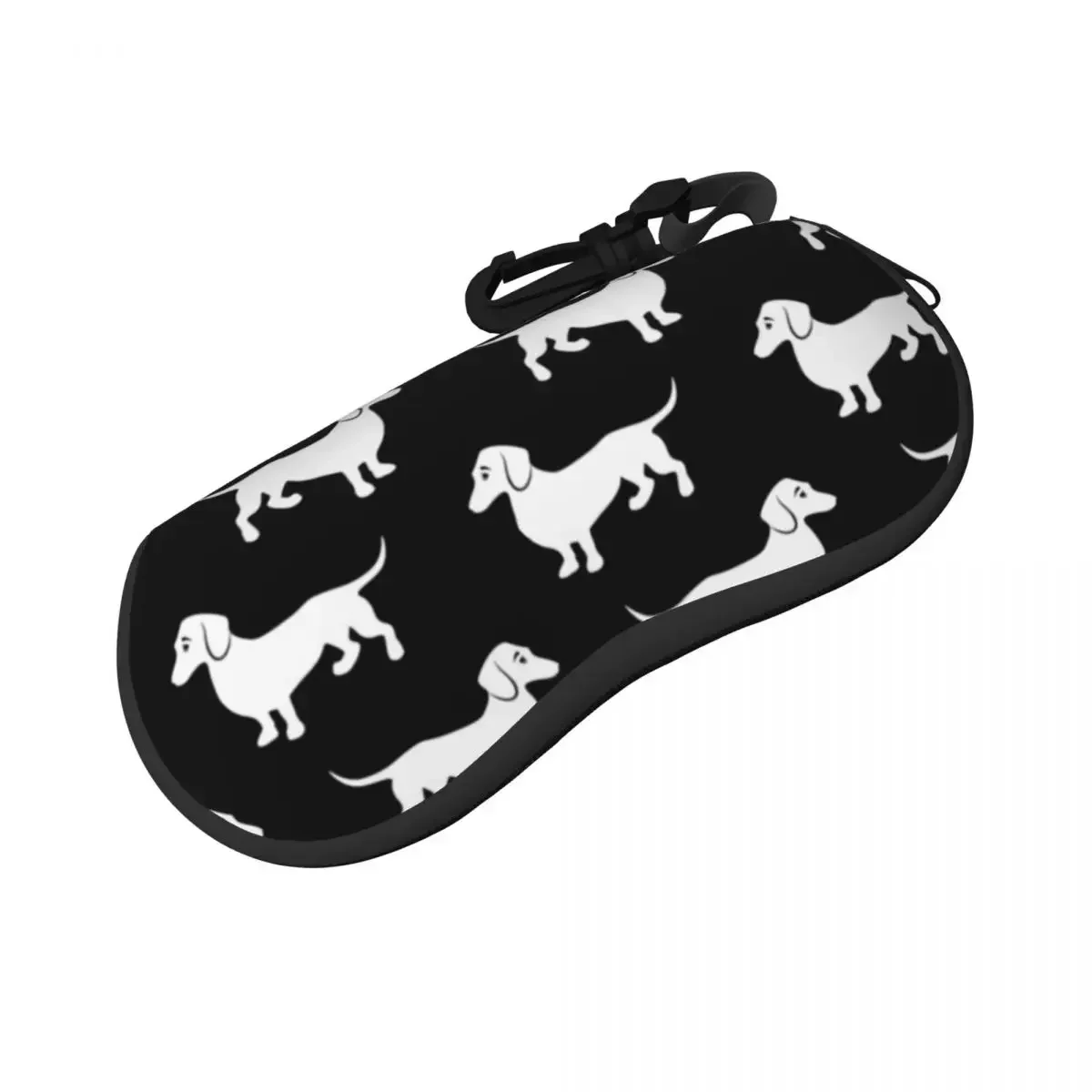 Dachshund Print Horizontal Glasses Case Cute Animal Men Women Original Sunglasses Pouch Soft Pocket Eyeglasses Bag