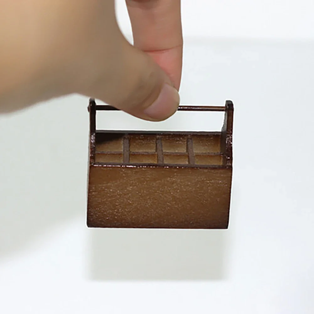 

1Pcs 1/12 Doll House Miniature Resin Tools Box Simulation Storage Box Model Toy for Mini Decoration Dollhouse Accessories