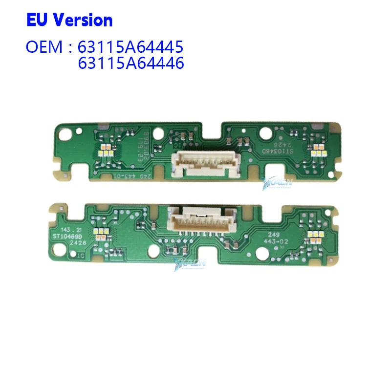 Светодиодные панели DRL с желтыми ангельскими глазами для BMW X1 U11 U12 2023-2024, светодиодные фары дневного света 63115A64445 63115A64446
