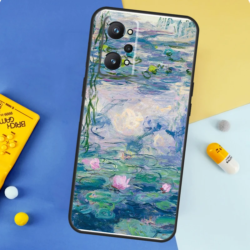 Monet Oil Painting Case For Realme 8 9 10 Pro Plus C11 C15 C30 C33 C35 C55 C21Y C25Y GT Neo 5 3 2 2T 3T Cover