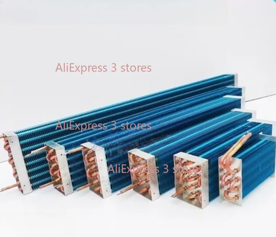 400*130*90mm Air-cooled evaporator condenser Refrigerator freezer copper tube aluminum fin air heat exchanger radiator