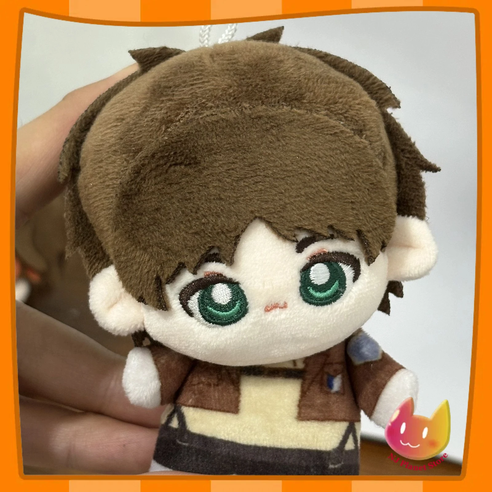 10cm Eren Jaeger Plush Toy Pendant Anime Attack Titan Plushie Doll Mikasa Ackerman Keychain Dolls Pendant Birthday Gift  XMAS