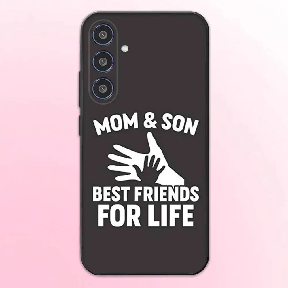 I Love My Family telefoonhoesje voor Samsung Galaxy A73,A72,A71,A70,A53,A52,A51,Anderen Soft Black Shell