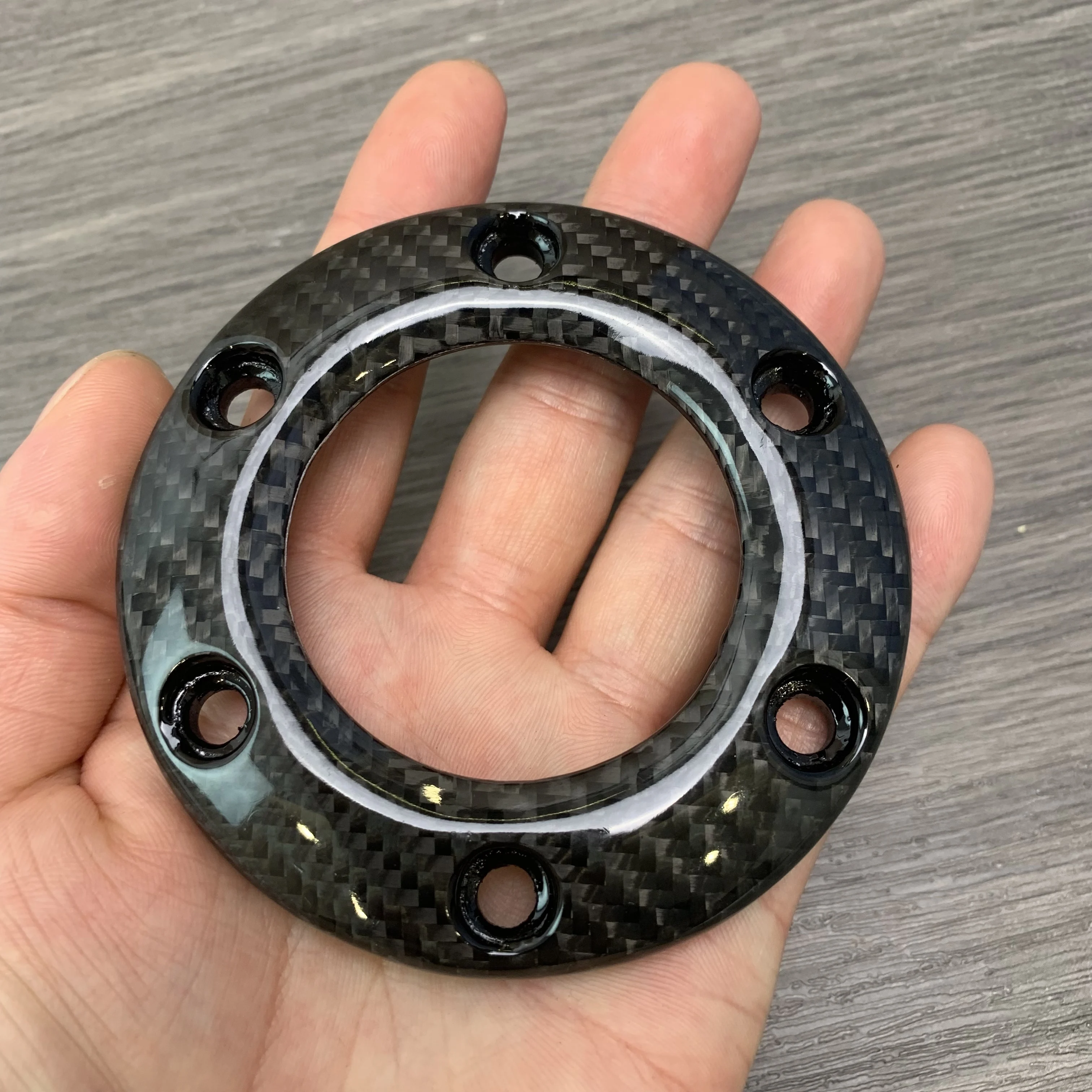 PCD 70MM/74MM Racing Metal Horn Button Carbon-fiber Universal Racing Car Modified Car Horn Cover For Car Steering Wheel