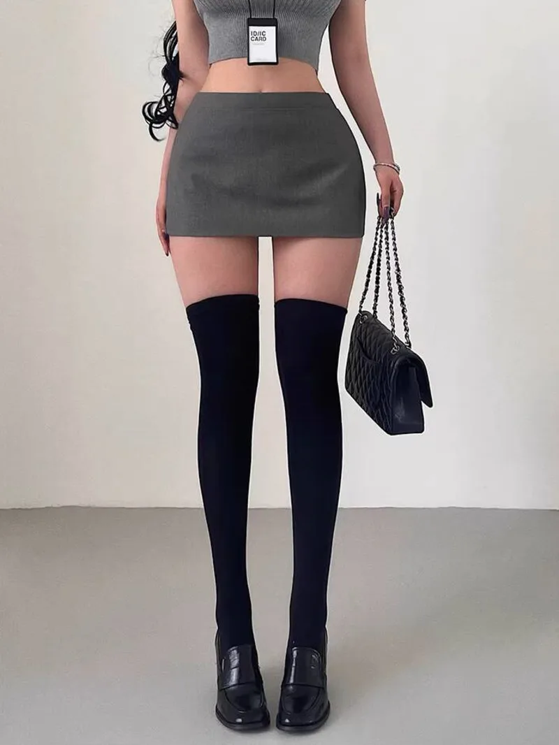 

Mature Pure Desire Sexy Low Waist Safety Shorts Anti-Exposure Suit Half Skirt Bodycon Short Skirt Sexy Women BUH8