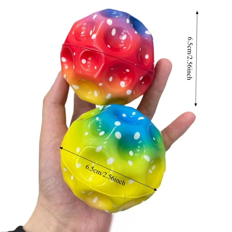 Galaxy Moon Ball Extreme High Bouncing Ball Funny Spaceball Superb Elastic Ball Pelota Saltarina Para for Adult Exercise or Play