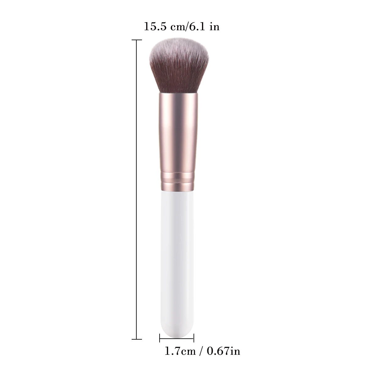 KOSMETYKI Premium synthetic foundation brush Wooden makeup brush Loose Powder Toning blush foundation highlighter brush