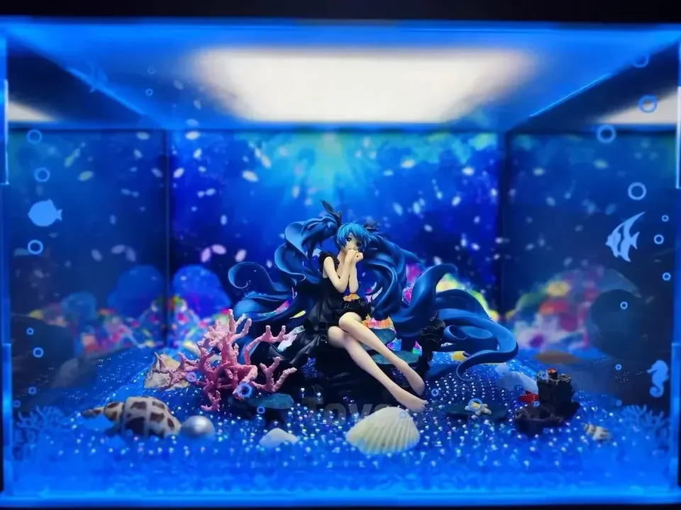 ミクフィギュア初音ミク,アクションフィギュア,海版,しわくちゃの雪版