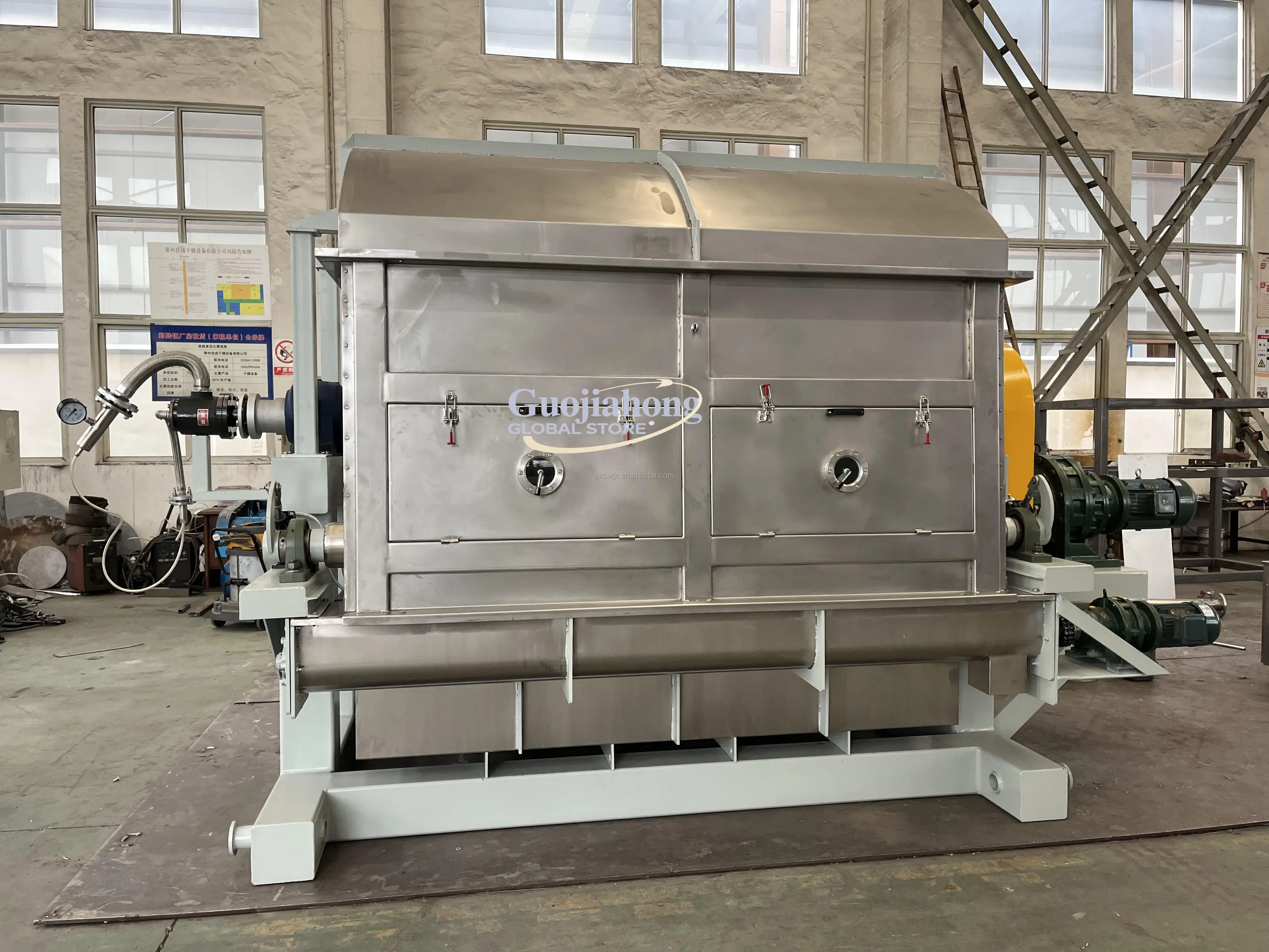 High efficiency sugarcane powdered sugar special drum scraper dryer mud drum scraper dryer