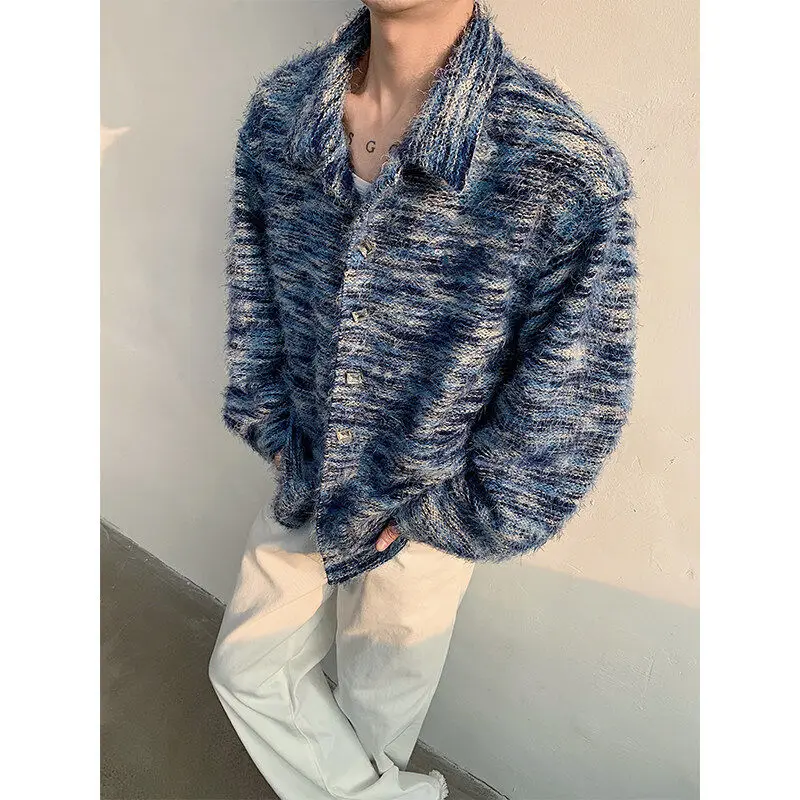 

Весенний кардиган унисекс с подплечниками, в стиле High-End Sensation Small Fragrance, разноцветный, для мужчин и женщин