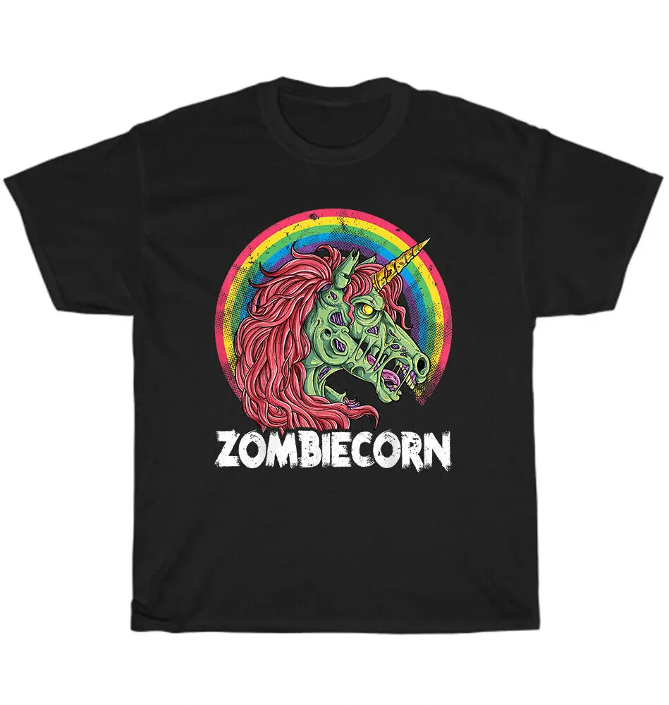 Zombiecorn Zombie Unicorn Rainbow Halloween Costume T-Shirt Unisex Tee Gift NEWUnisex Summer Cotton Luxury Brand Super SizeAnime