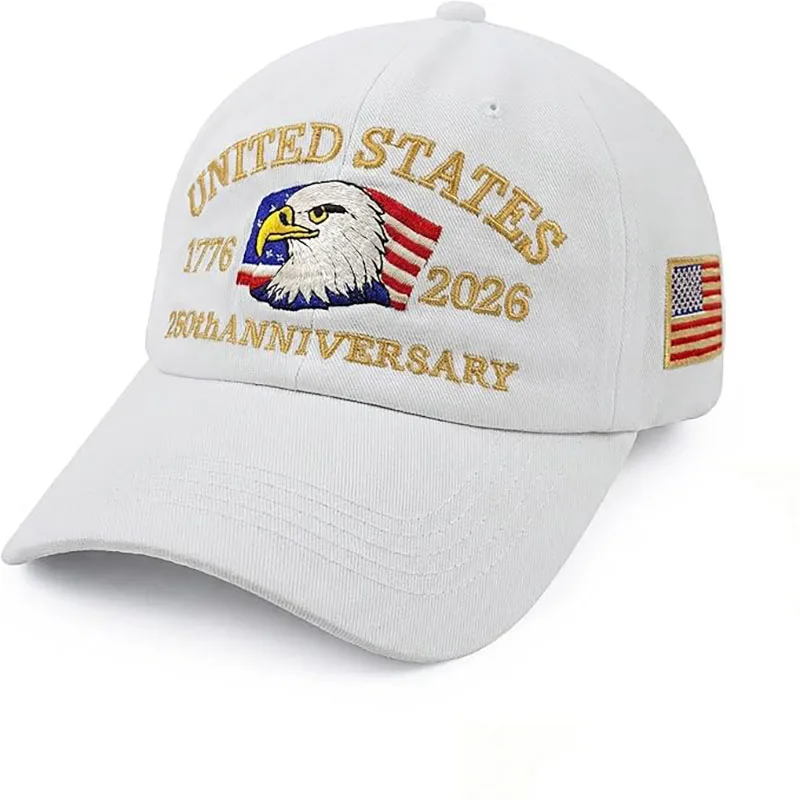 ABLECAP 250. Jubiläumsmütze USA Patriotische Baseballkappen Adler-Bestickte Baseballmützen für Männer Frauen 250-Jahres-Jubiläumsmütze – Detail 9