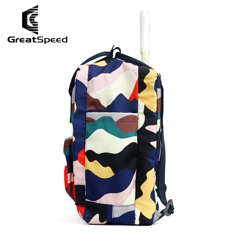 New GREATSPEED Camouflage Tennis Training Bag Badminton Sports Storage Backpack Layered Independent Space