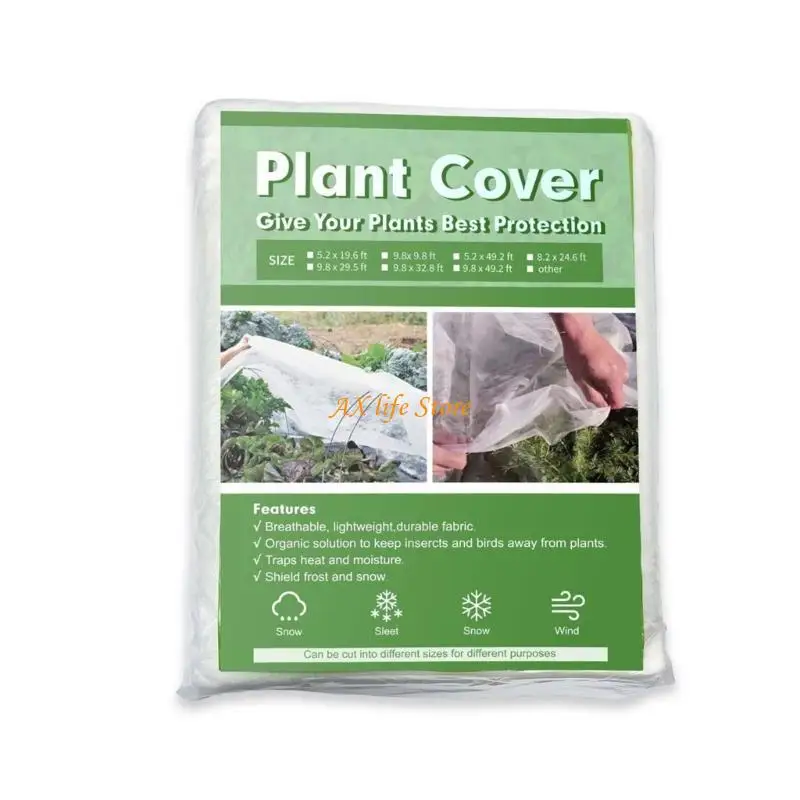 

J2HA Plant Cover Freeze Protections Winter Shrub Cover Tree Breathable Anti-tear Warm Plant Protecting Blanket Barrier