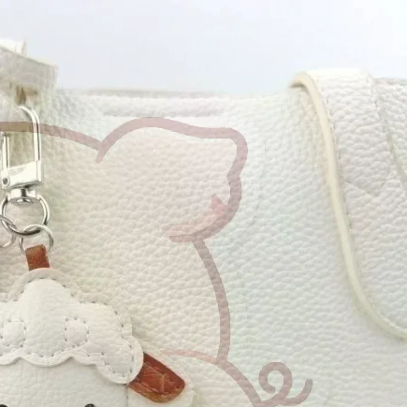 1Pcs Creative Cute Pu Leather Sheep Keychain Cartoon Zipper Lamb Shaped Coin Purse Goat Mini Wallet Bag Charm Key Storage Pouch