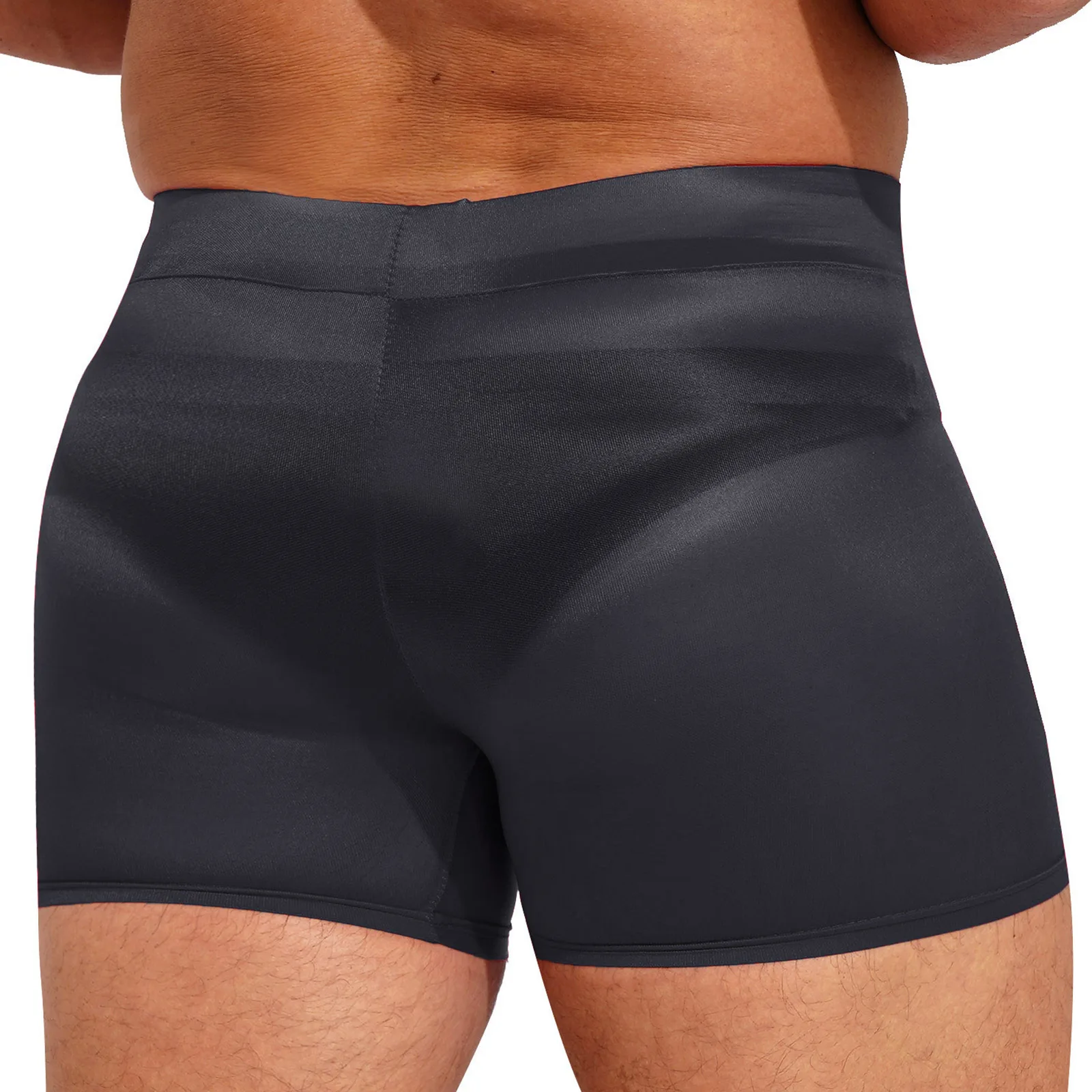 Men See-through Boxers Shorts Stretchy Low Rise Jogging Shorts Pants Quick Dry Gym Sports Shorts Underwear Swimwear Beach Shorts