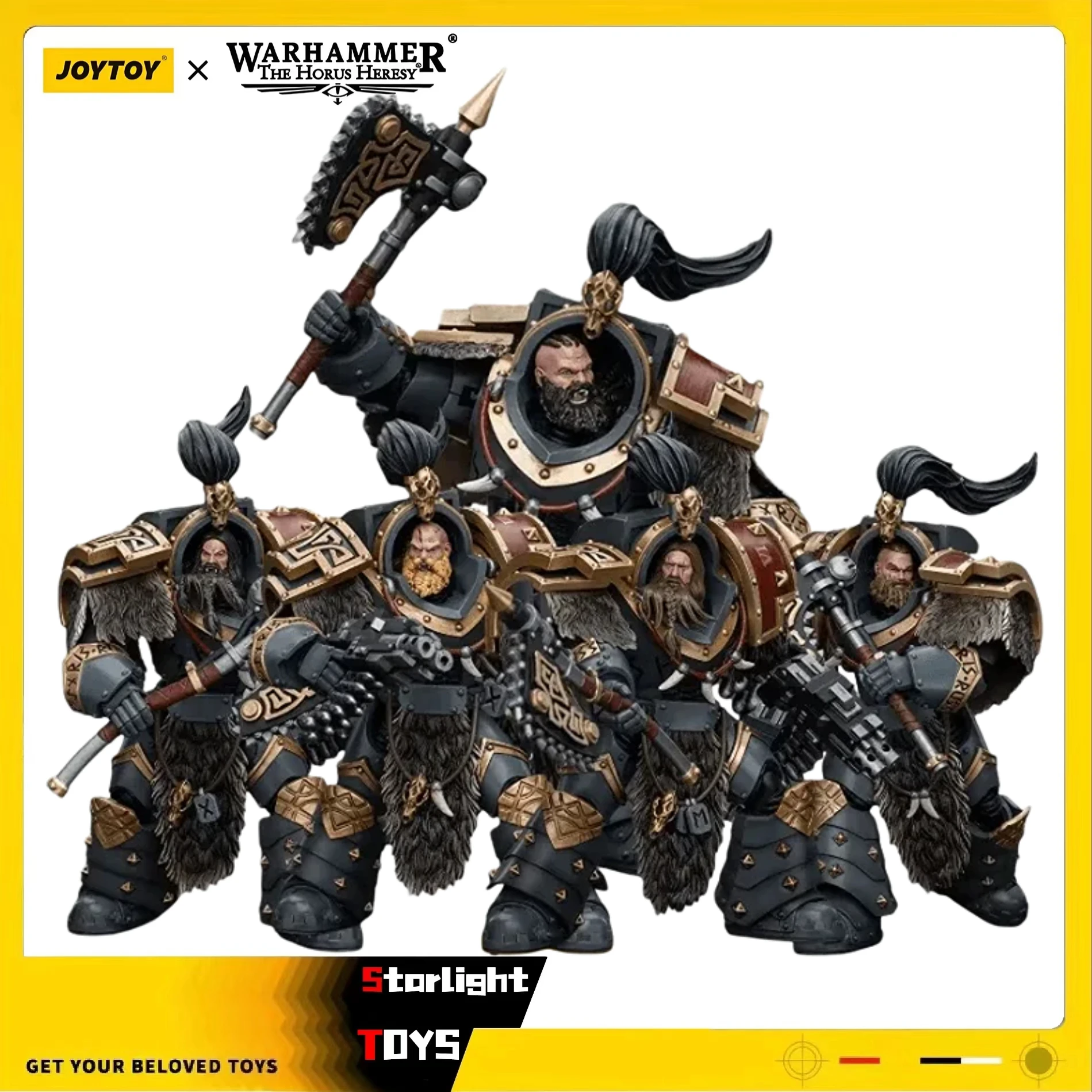 

JOYTOY 1/18 Фигурка Warhammer 40K Horus Heresy Space Wolves Varagyr Wolf Guard Squad Модель игрушки в подарок