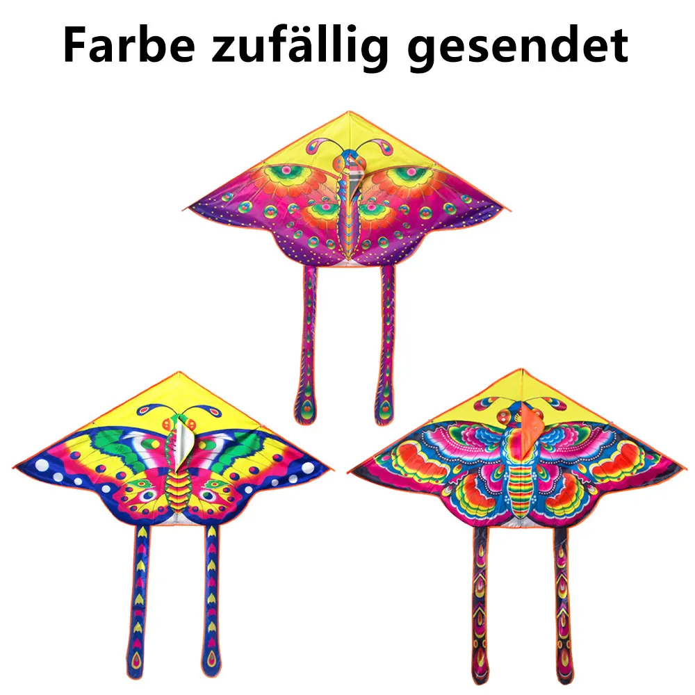 Butterfly Flying Kite Butterfly Triangle Kite Colorful Butterfly Kite Toy Outdoor Sports Butterfly Flying Kite with 15M Kite