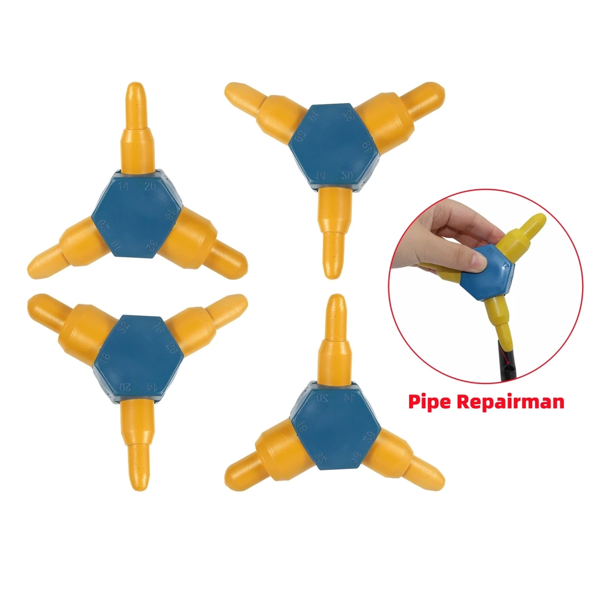 1/10Pcs Plastic Pipe Repairman 10/12/14/16/20/26mm Garden Irrigation Water Pipe Fish Tank Air Hose Mending and Adjusting Tools