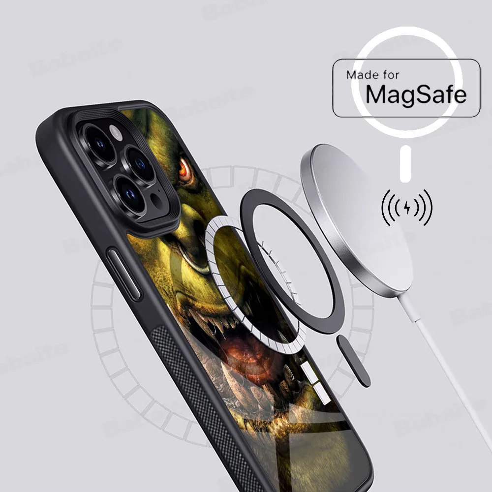 W-World Of W-Warcraft Phone Case Magnetic Case For IPhone 16 14 13 12 11 15 Pro Max Plus For Magsafe Wireless Charge Cover