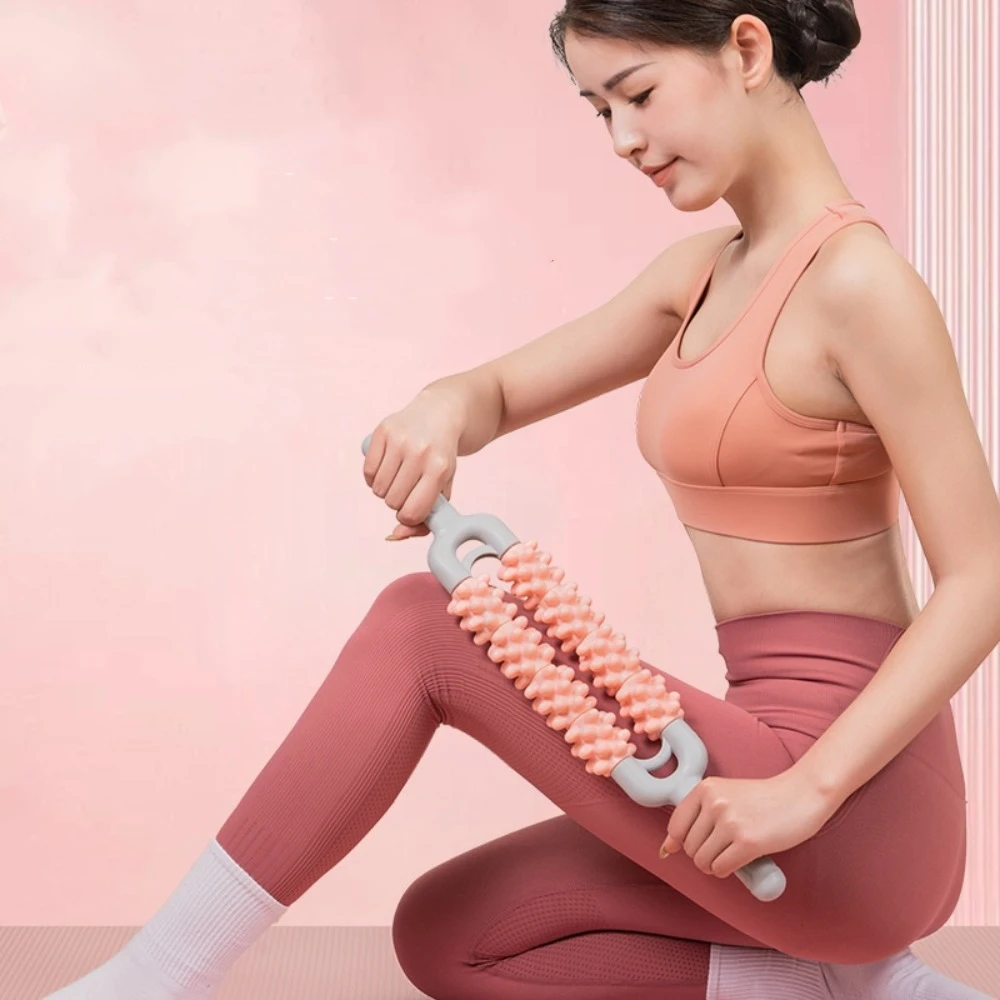 Fitness Roller Ball Massage Stick Anti Cellulite Relaxation Muscles Yoga Massage Stick Multifunction Sports Fascia Stick Thighs