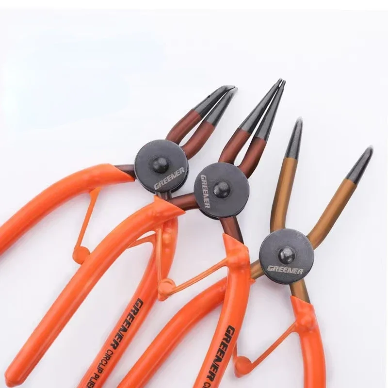 Circlip Pliers Snap Ring Remover Internal External Straight Bend Long Nose Retaining Clip Multi-Function Portable Hand Tools