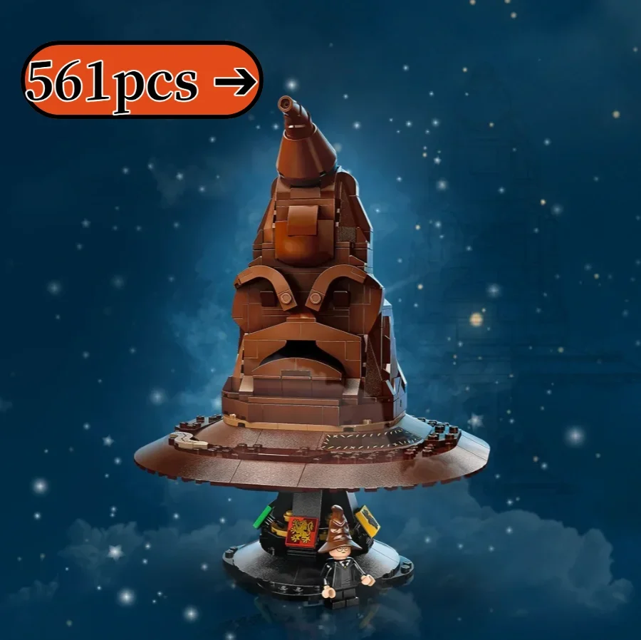 2025 nuevo 561 Uds clasificación sombrero de bruja modelo de bloques de construcción juguete ajuste 76429 bruja pottered sombreros de mago colección regalos de cumpleaños