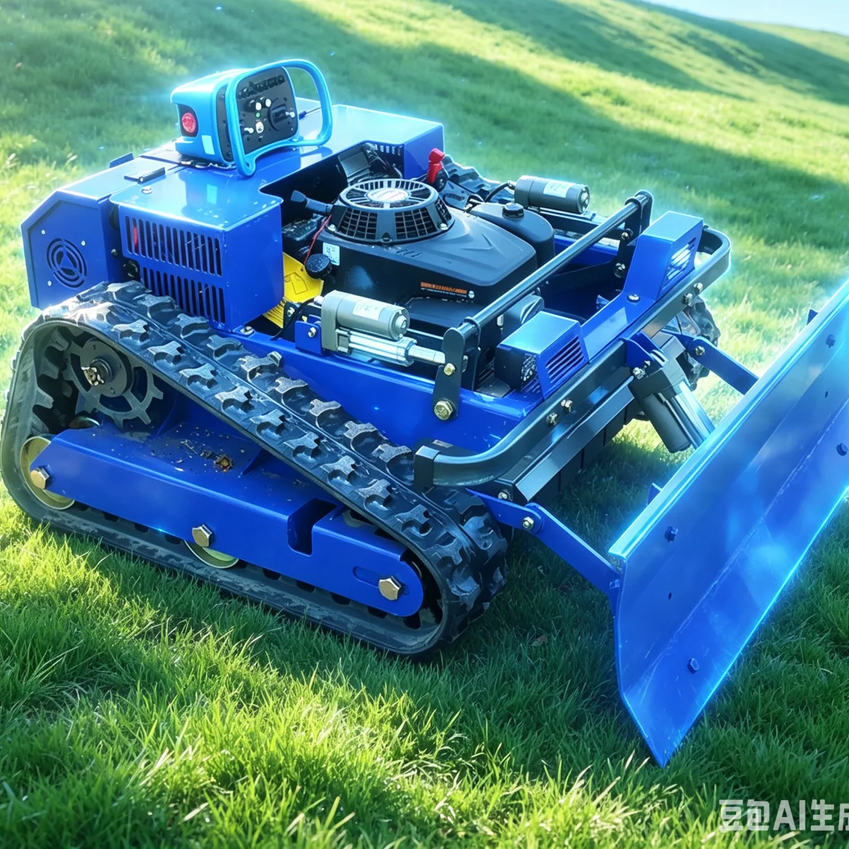

Customized Robot Lawn Mower Auto cutter for hillside lawn home gardening landscape regular care work