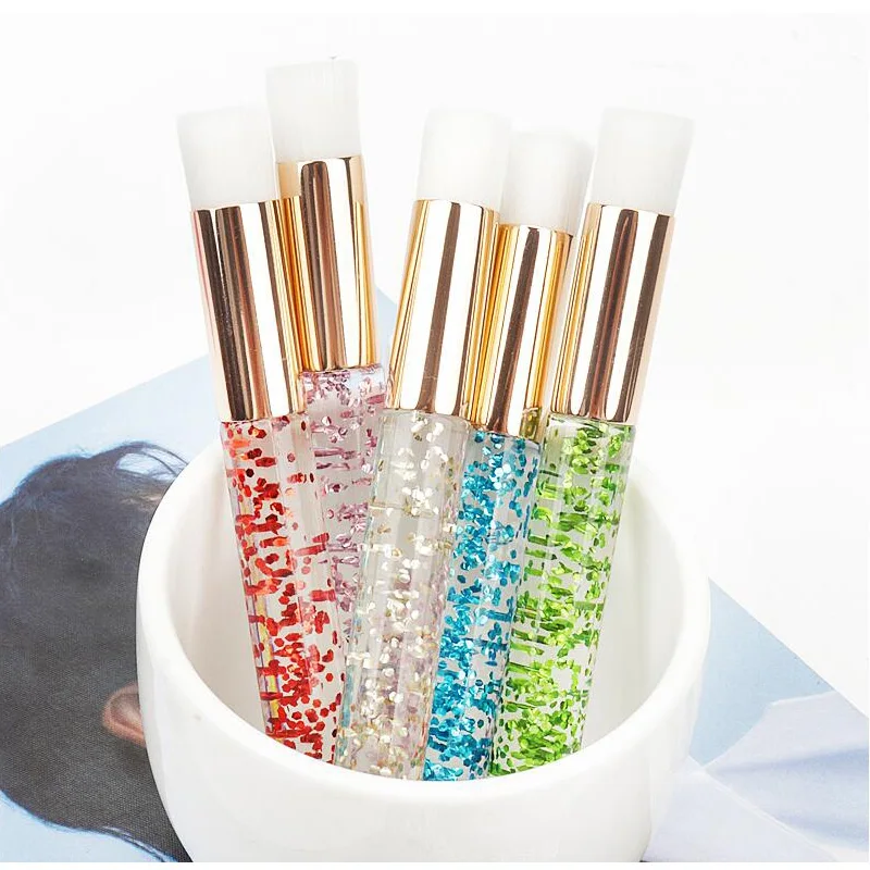 20 Pcs Crystal Eyelash  Off Blackhead Remover Makeup Tools Supplies Cleaning Brush Lashes Shampoo Brush Eyelash Extension Peel