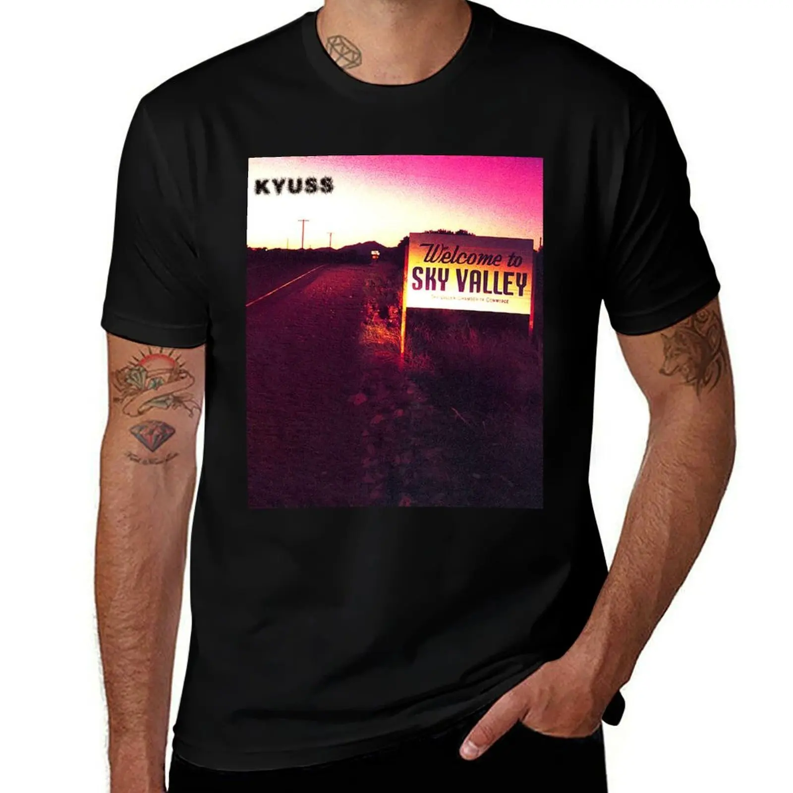 

WELCOME TO THE SKY VALLEY T-Shirt man t shirts graphic man graphic t shirt T-Shirt