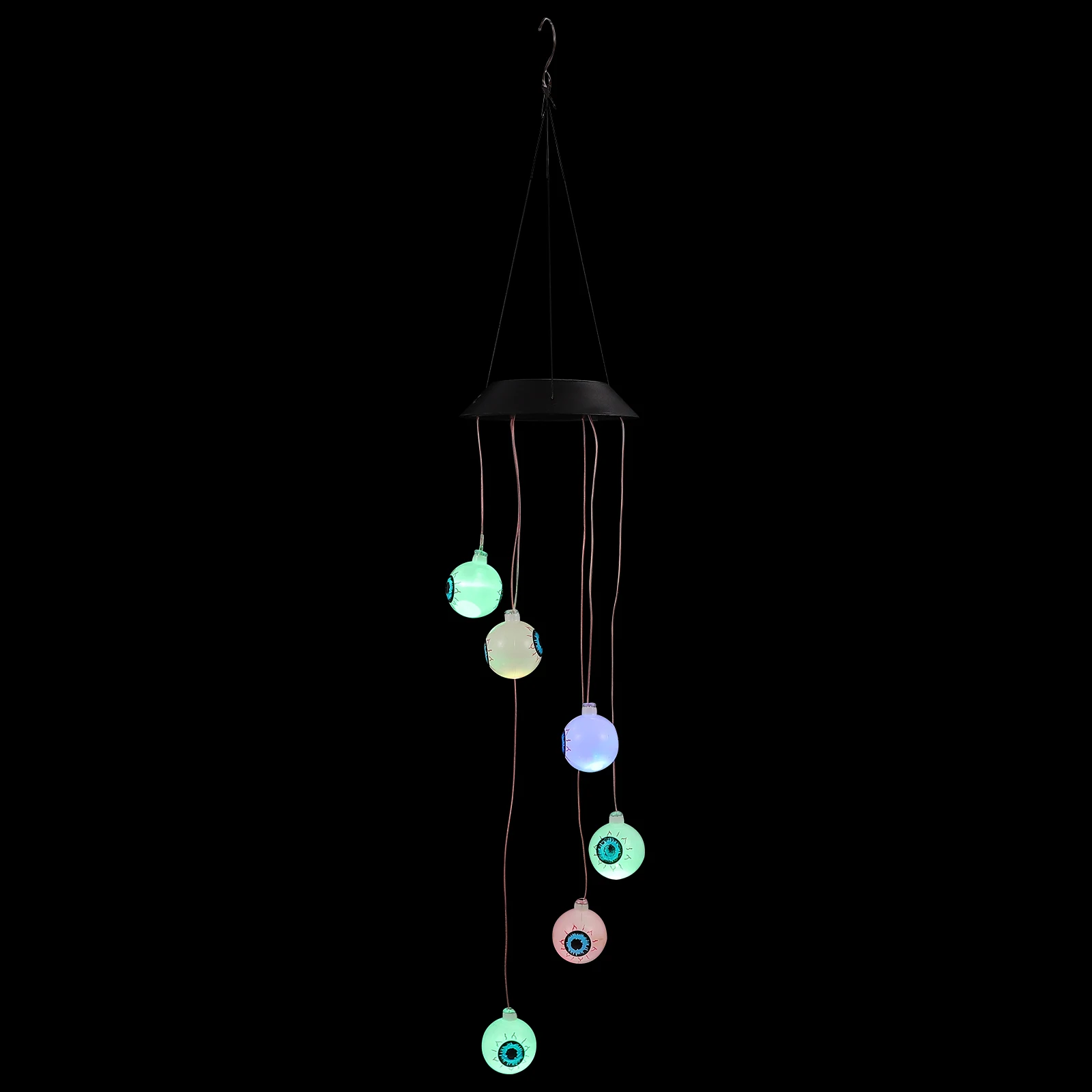 

1Pcs Halloween Pendant Solar Lamp Wind Bell Lamp Decor Solar Charging Halloween Scene Festival Hanging Decoration