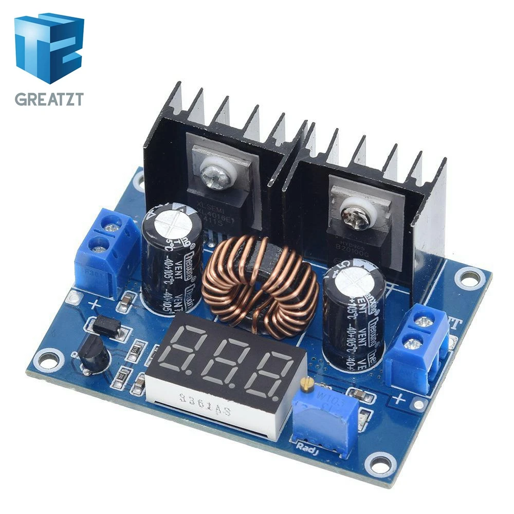 GREATZT XH-M404 DC 4-40V 8A 200W Voltage Regulator Module Digital PWM Adjustabl DC-DC Step Down Voltage Regulator DC XL4016E1