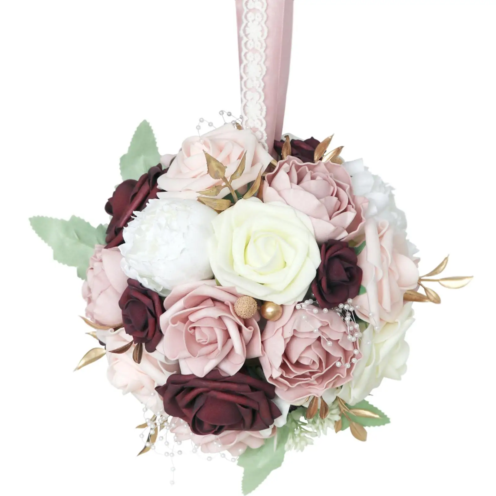 Artificial Flower Swag Centerpiece Garland Handmade Hanging Fake Rose Flower