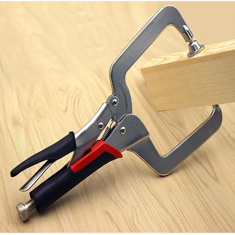 

Bench Hold Down Clamp Adjustable Rotary Carpentry Fixing Clamp Positioning Corner Clip Tool Woodworking Tools