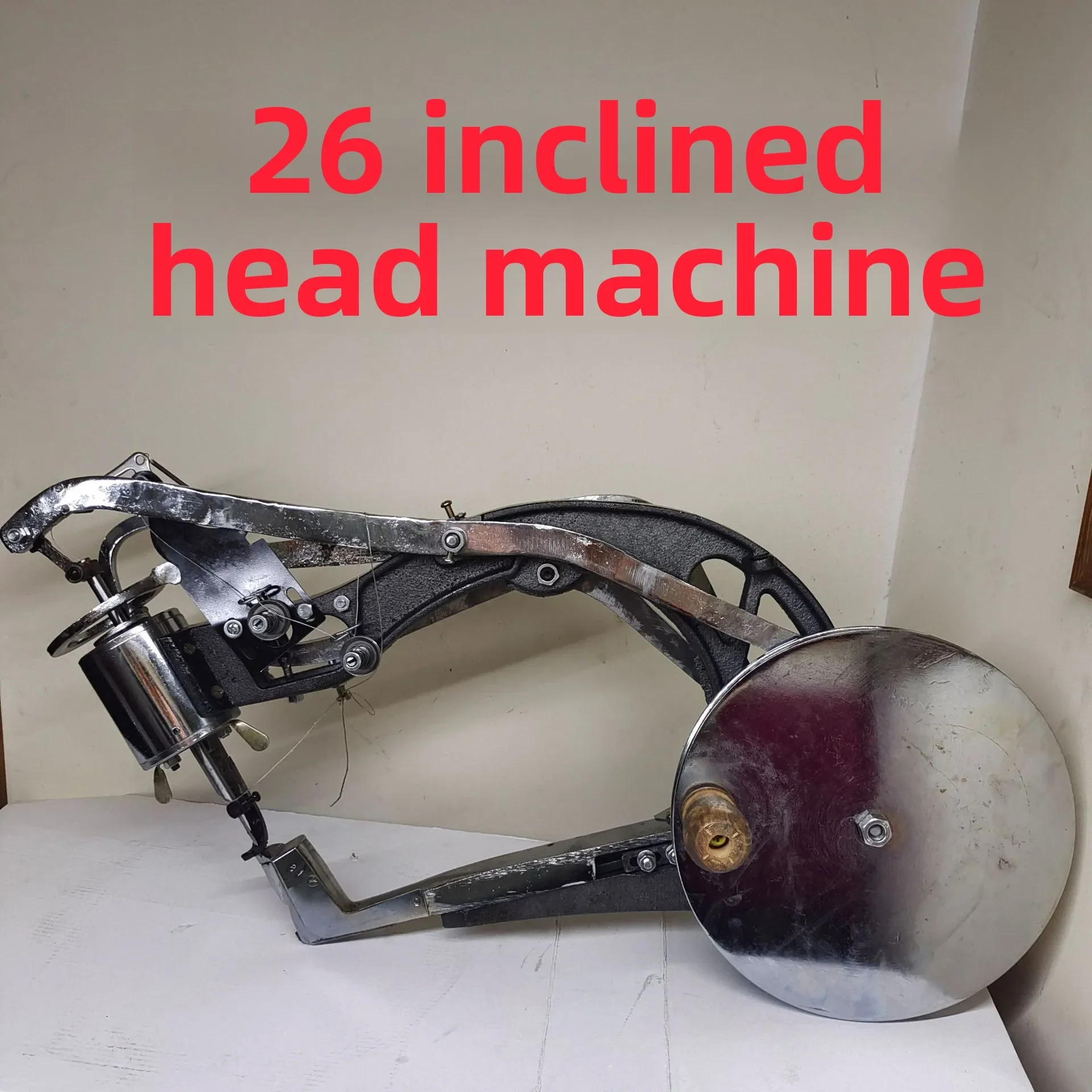 Hand crank oblique head shoe mending machine