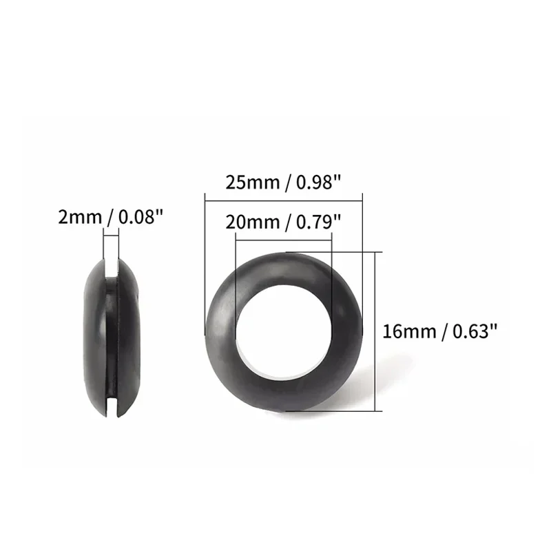 50-100 قطعة M3-M20 سلك كابل حماية المطاط O خواتم النفط ختم جروميت طوقا ثقب الرقائق غسالة أسود مزدوج الوجه