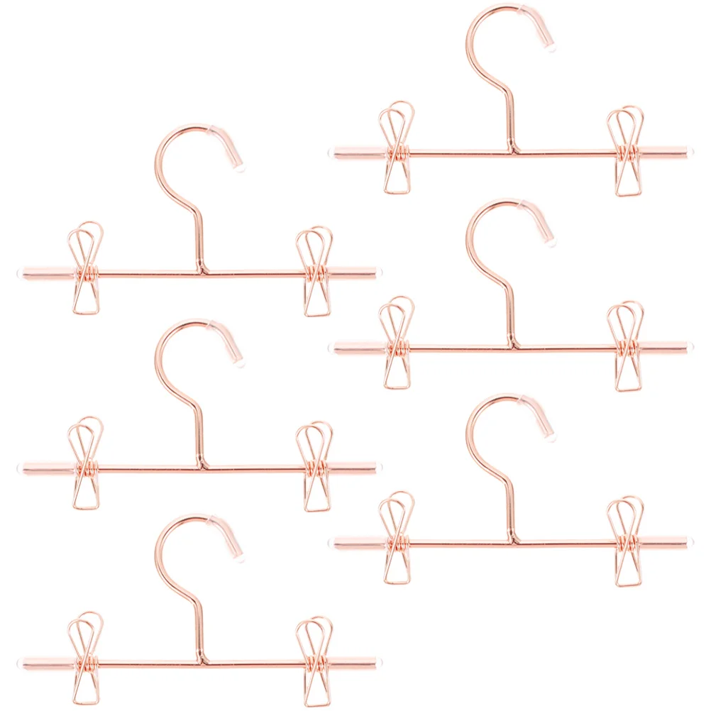 

6 Pcs Tiny House Hangers Mini Small Dress Decorate Clothing Rack Simulation