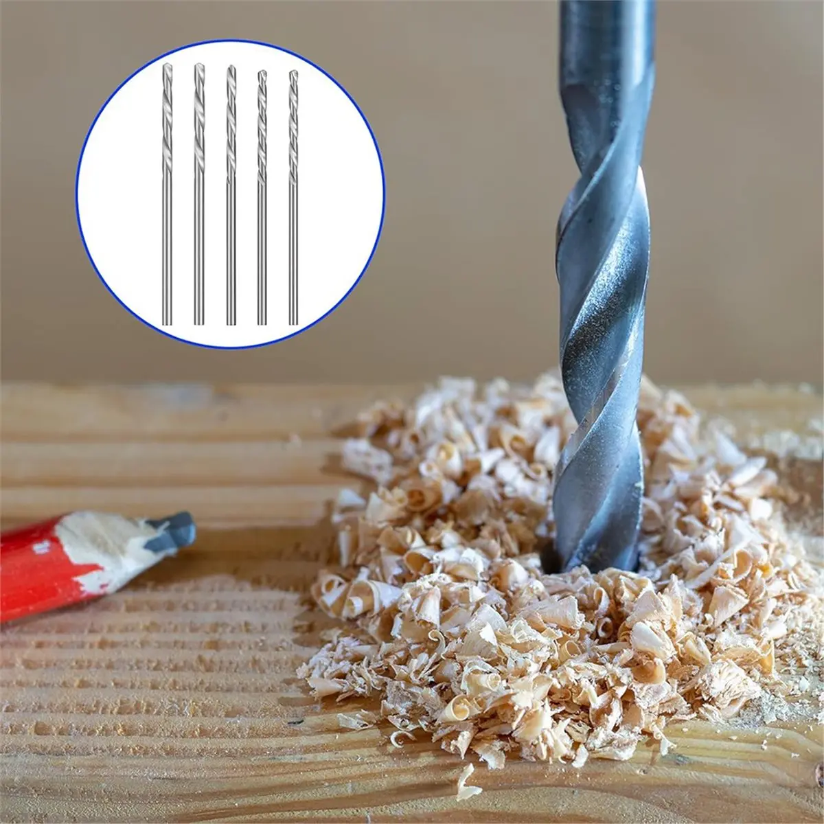 40 PCS Mini Micro Drill Bit Set 0.3-1.6mm for Precise Crafts and DIY Projects