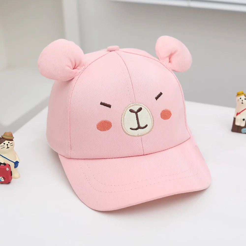 

Adjustable Breathable Capybara Peaked Cap Thin Korean Style Children Baseball Hat Cotton All-Match Baby Sunscreen Hat Beach