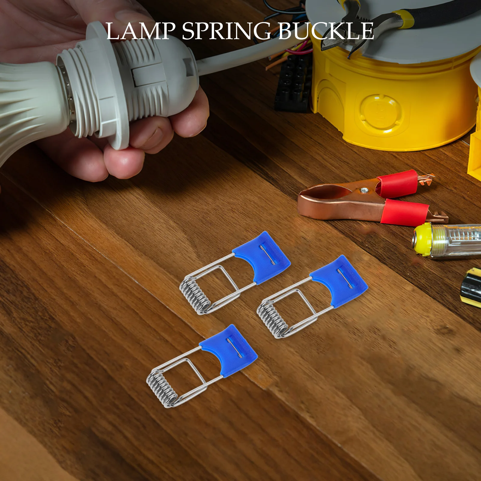 

100pcs Spring Clips For Recessed Lighting Panel Downlight Retaining Clamp Light Securing Clip Fixed Sturdy Plastic Metal Clamp