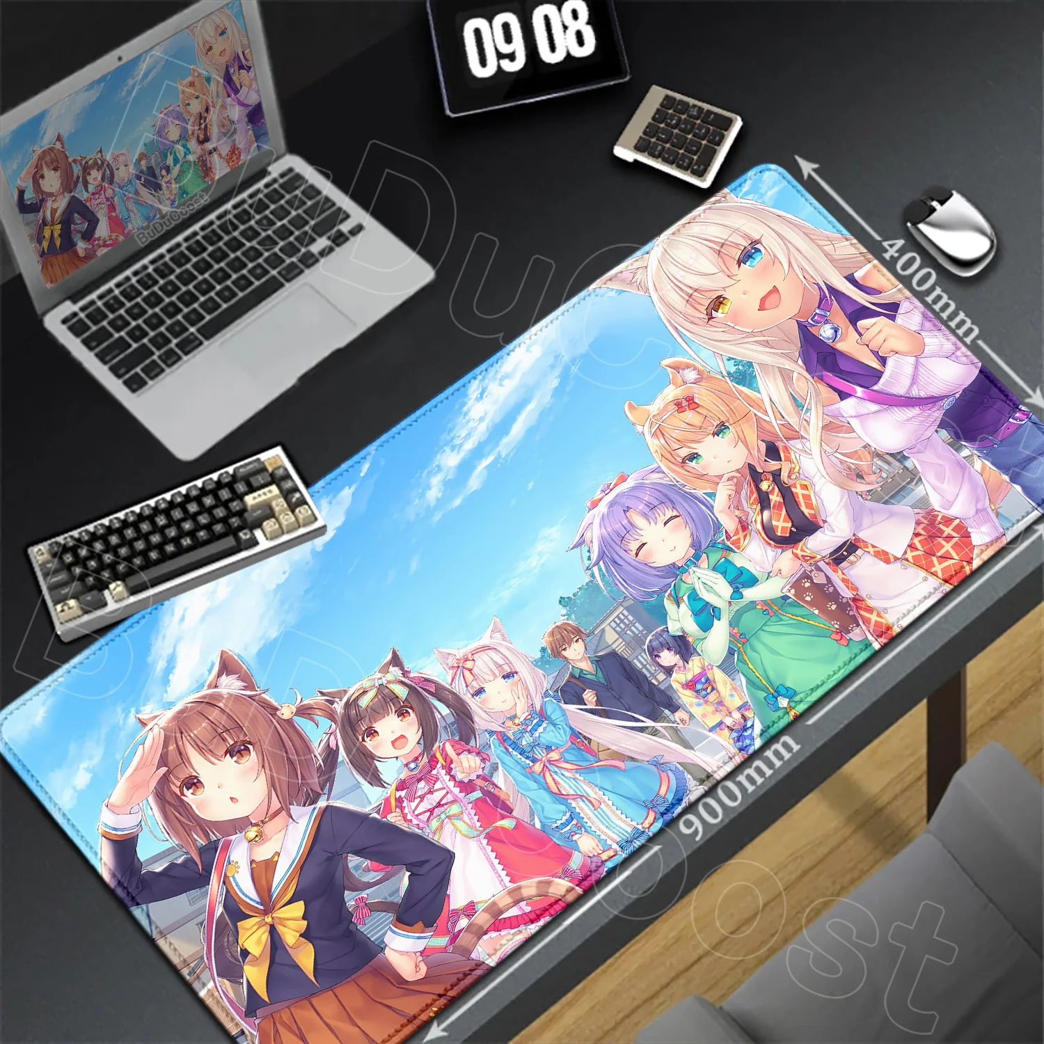 

Anti Slip Rubber Mouse Pad XXL Home HD Computer Desk Mats MousePad Nekopara Carpet Gamer Office Soft Mouse Mat Desktop Mouse Mat