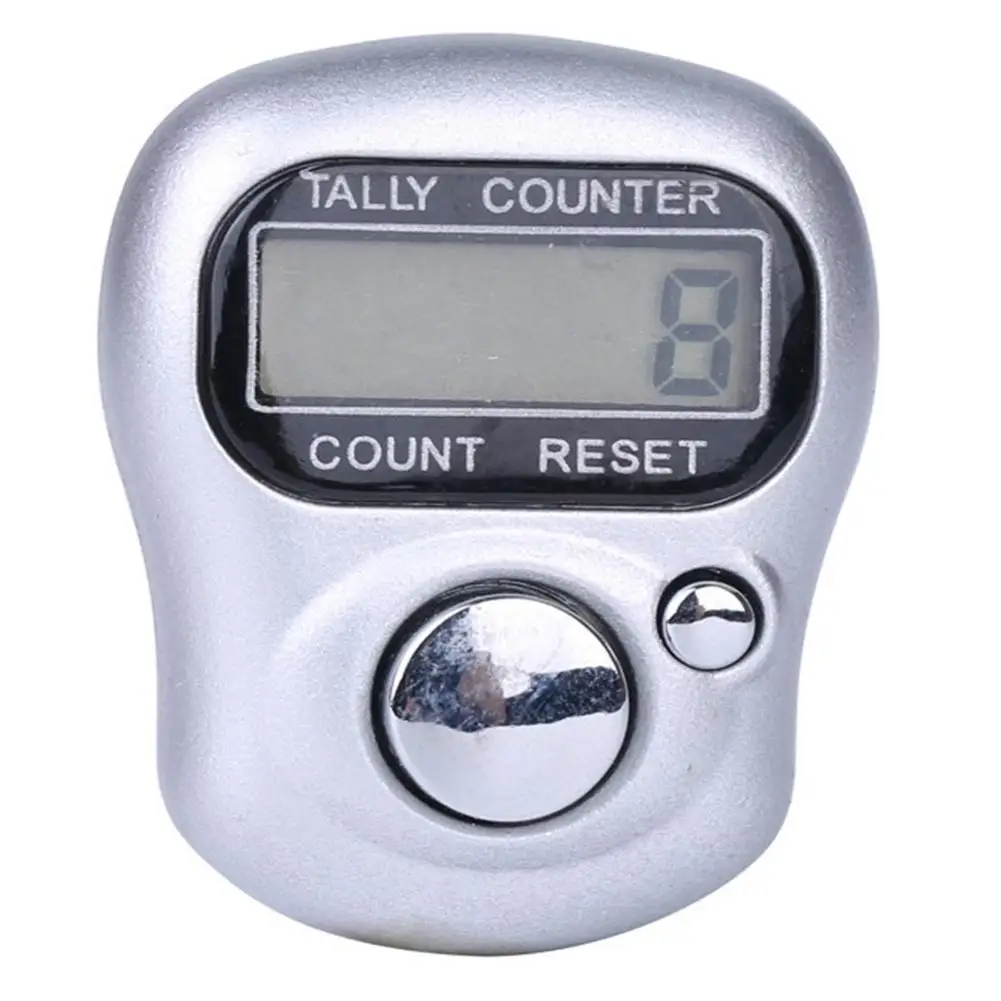 1pcs Digit Lcd Electronic Digital Display Finger Ring Hand Tally Knitting Row Counter Pedometer Gift Random Color Dropshipping