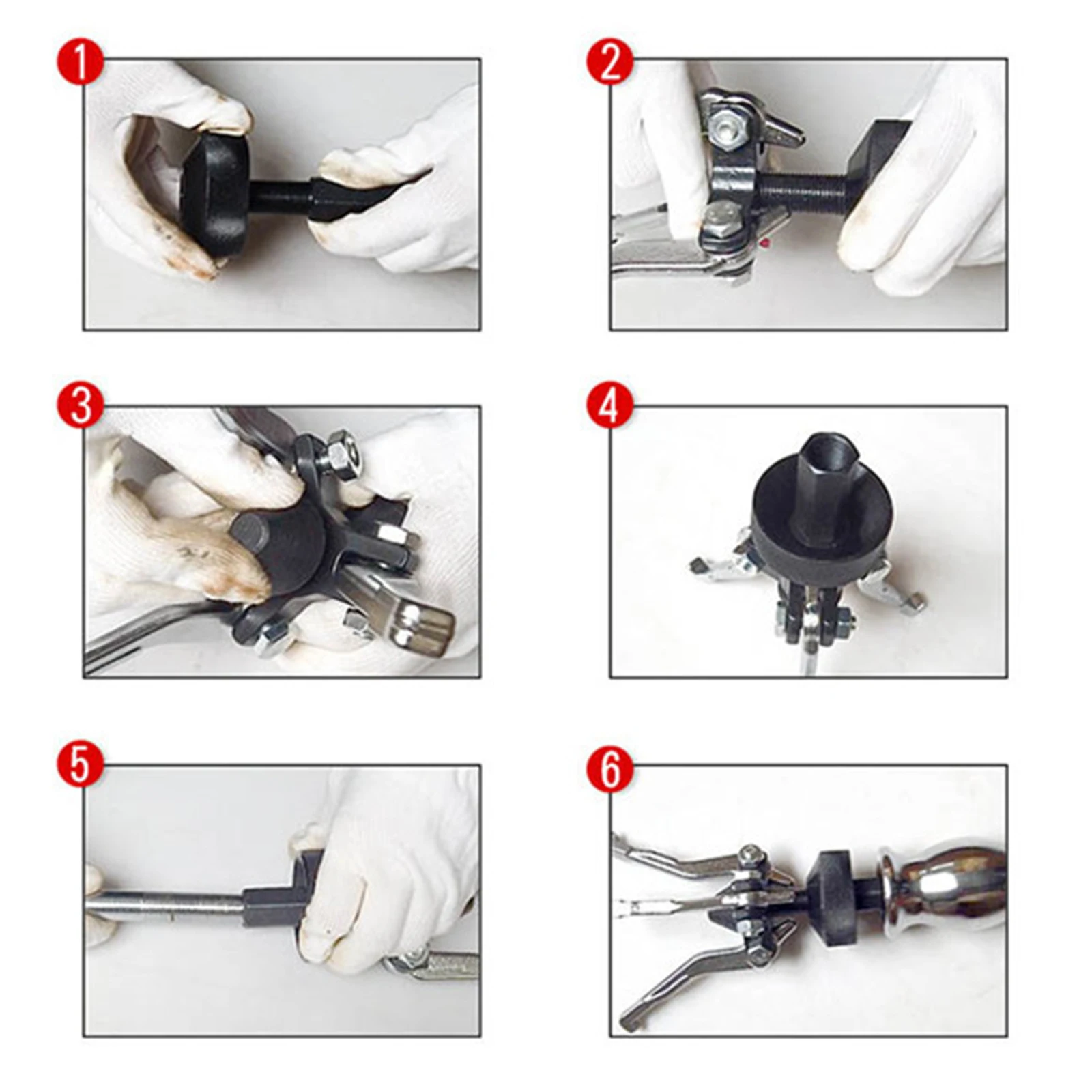 5 Pieces Internal External Slide Hammer Puller Set Internal and External Puller,Front and Rear Wheel Axle Bearing Remover