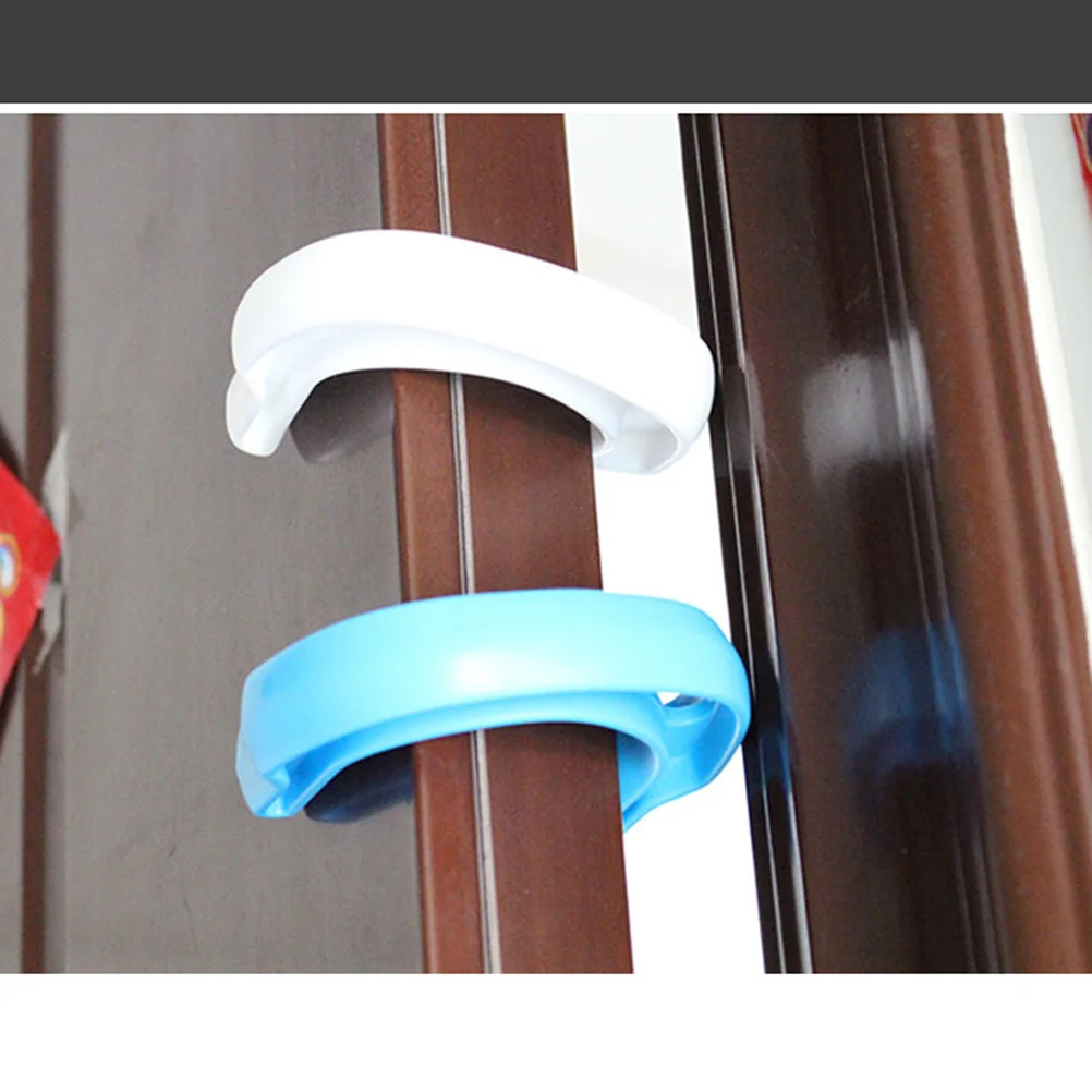 

4 шт., защитная дверная защита от защемления, пластиковая пробка, защита от детей, защита для пальцев, дверной зажим