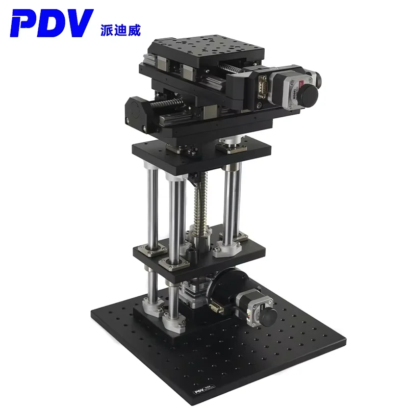 PT-GD140 (50XY)+GD403 Electric 3D Platform for Lifting and Translation, Featuring XYZ Three-Axis Displacement