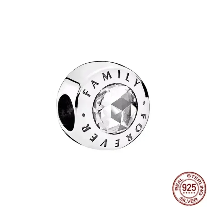 Breloques en argent regardé 925 pour femme, fleur de vigne, 26 lettres, nom, perles pour bracelet Pandora, cadeau de bijoux à bricoler soi-même, original, nouveau