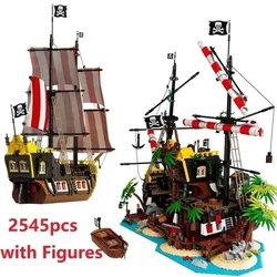 2545PCS Building Blocks Bricks Kid Birthday Christmas Gifts Compatible Pirates of Barracuda Bay  21322