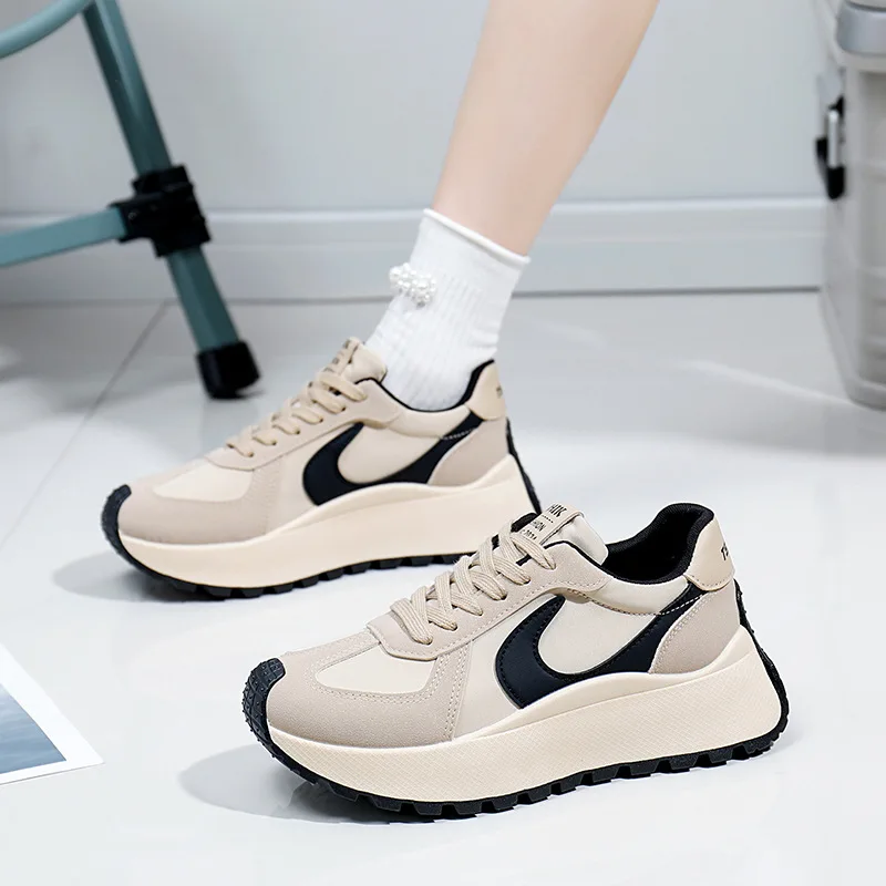 Women Flats Casual Sport Sneakers Autumn Fashion New Walking Comort Women Outdoor Comort Lace-Up Runninng Shoes Zapatillas Mujer