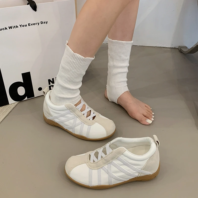 

German Training Shoes Tide Ballet Series Spring Autumn Soft Sole Breathable Shoes Women 7cm Sports Leisure